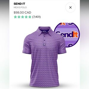 BogeyBros SendIt Performance Golf Polo - XXL